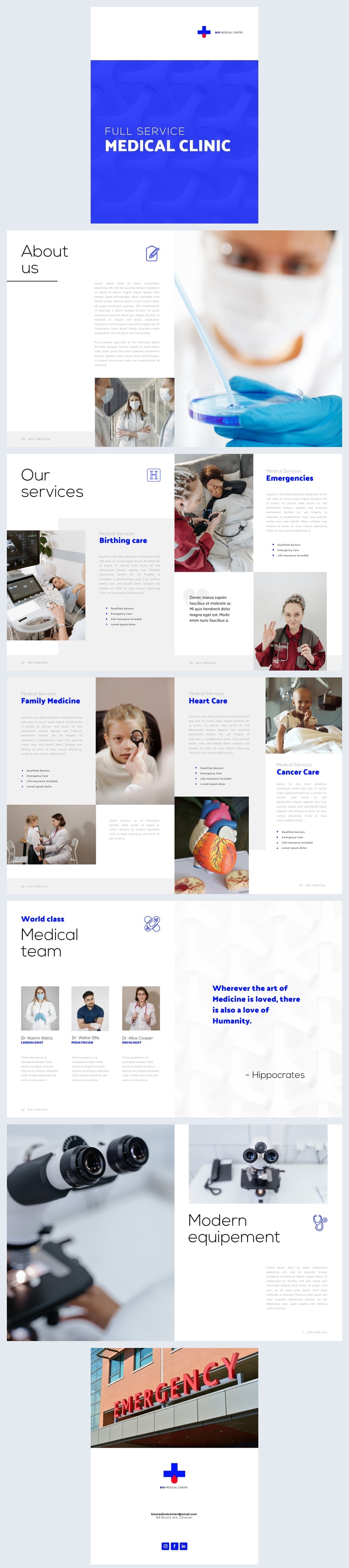 Ejemplo de diseño para folleto interactivo de atención médica