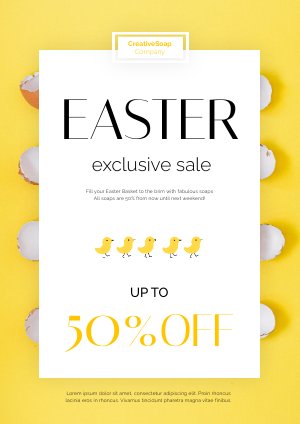 Osterangebots-Flyer-Design-Beispiel