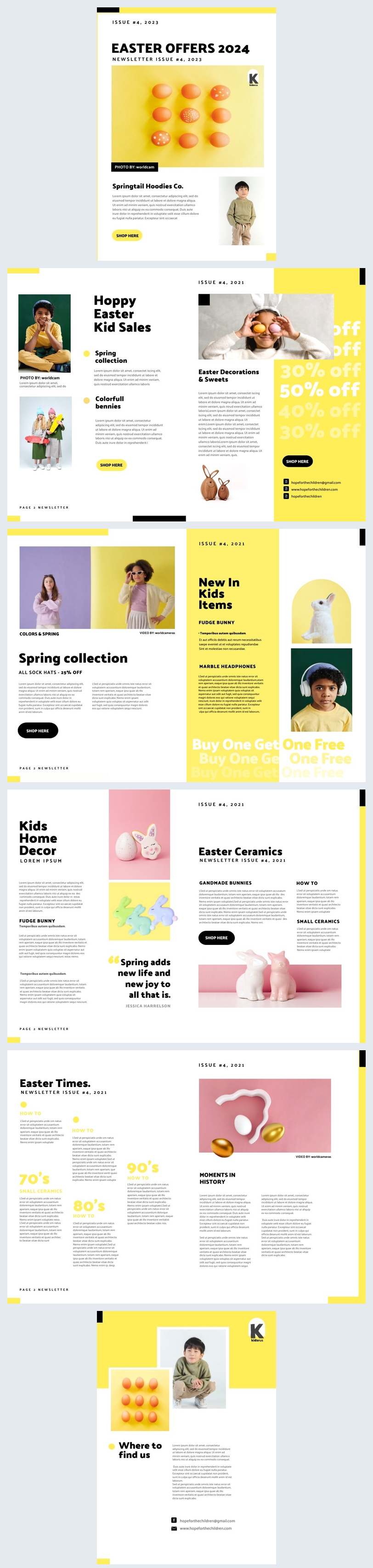 Digital Interactive Easter Offers Newsletter Template - Flipsnack