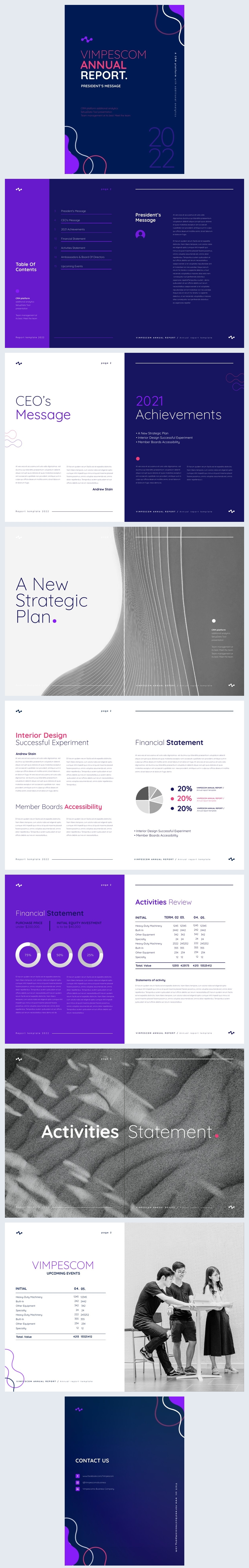 Digital Annual Report Design Example