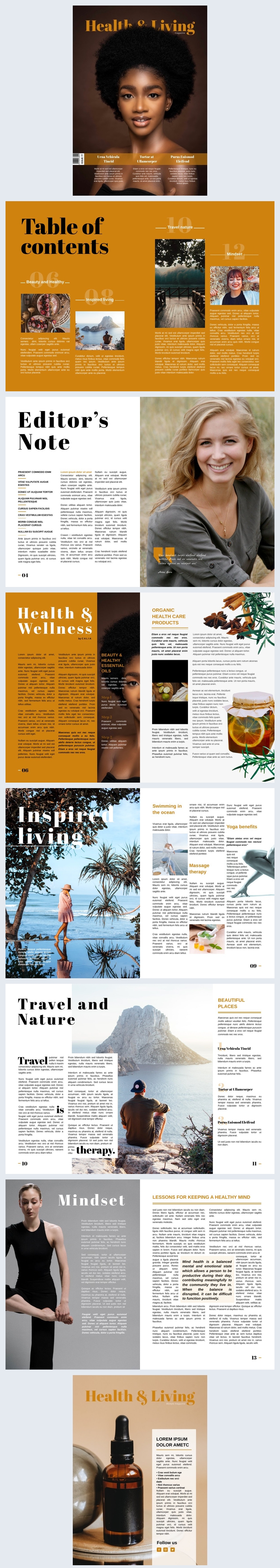 Ejemplo de diseño para revista interactiva de Vida y estilo 