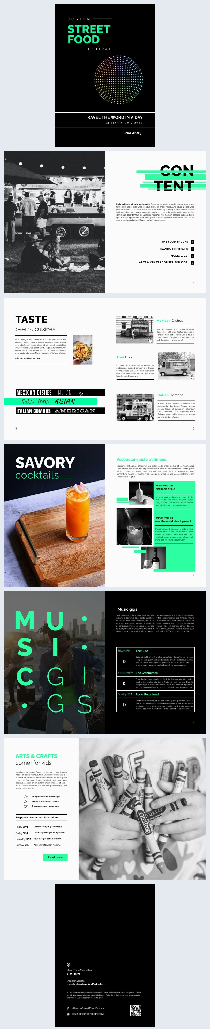 Interactive Festival Brochure Design Template - Flipsnack