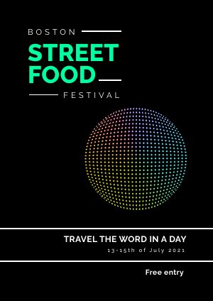 Exemple et design de brochure de festival interactif