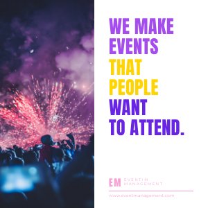 Exemplo de Design de Brochura de Empresa de Eventos Interativos