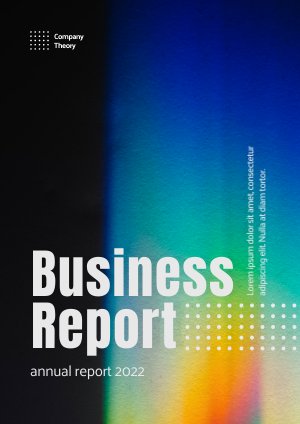 Exemplo de Relatório Anual de Negócios Colorido