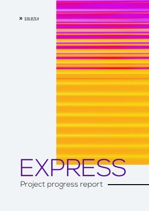 Amostra de Design de Relatório de Progresso de Projeto Interativo