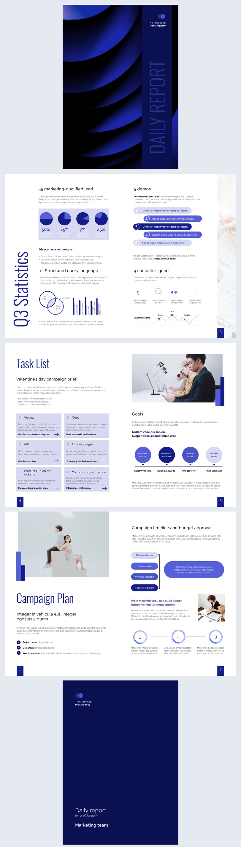 Professional Daily Report Template - Flipsnack