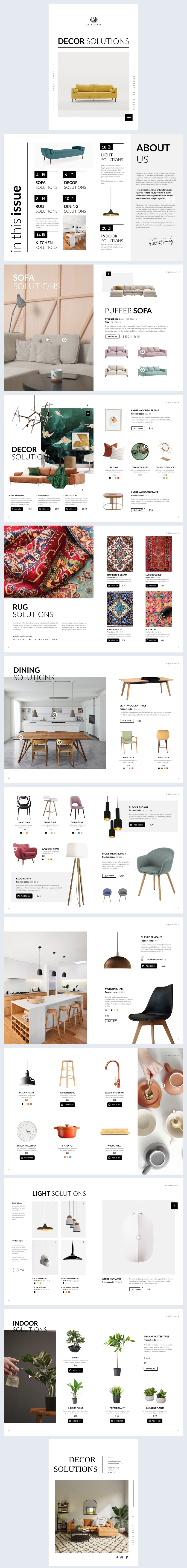 Interactive Home Decor Catalog Template Flipsnack