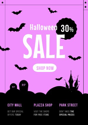 Ejemplo para volante de ofertas de Halloween