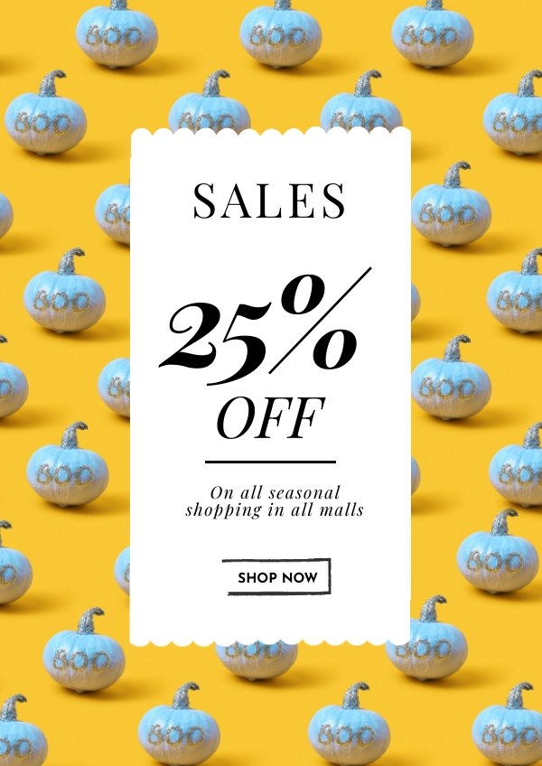 Exemple de flyer promotionnel d'Halloween