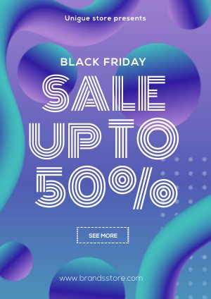 Muestra de volante de ofertas del Black Friday