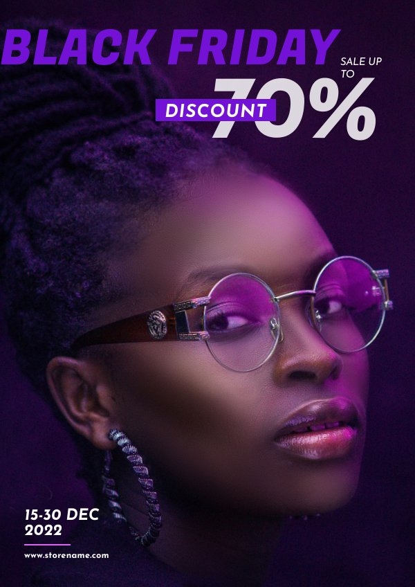 Customizable Black Friday Sale Poster Template Flipsnack