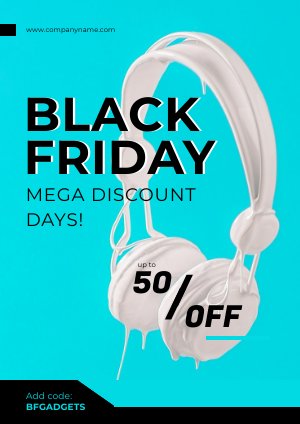 Diseño para volante de ofertas del Black Friday