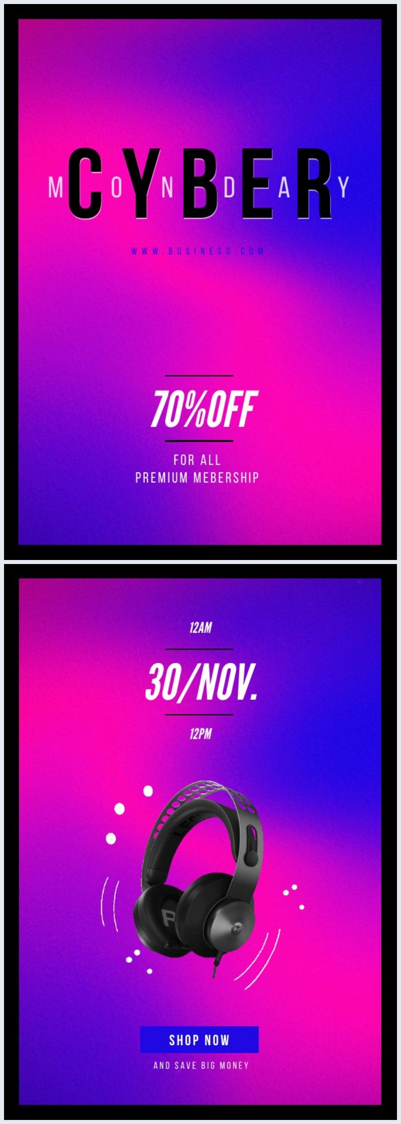Interactive Cyber Monday Sale Flyer Template - Flipsnack