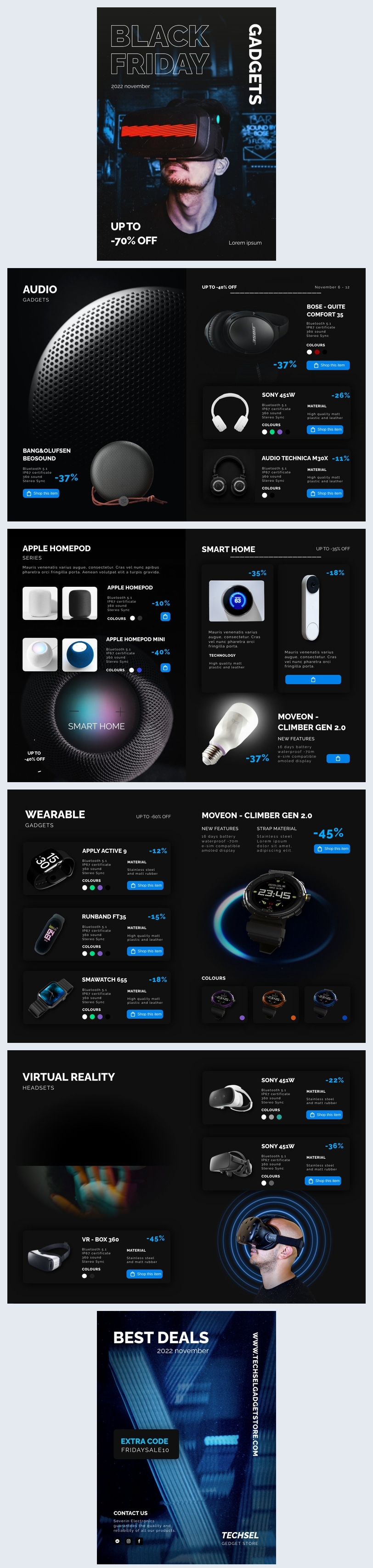 Interactive Black Friday Gadgets Catalog Template Flipsnack