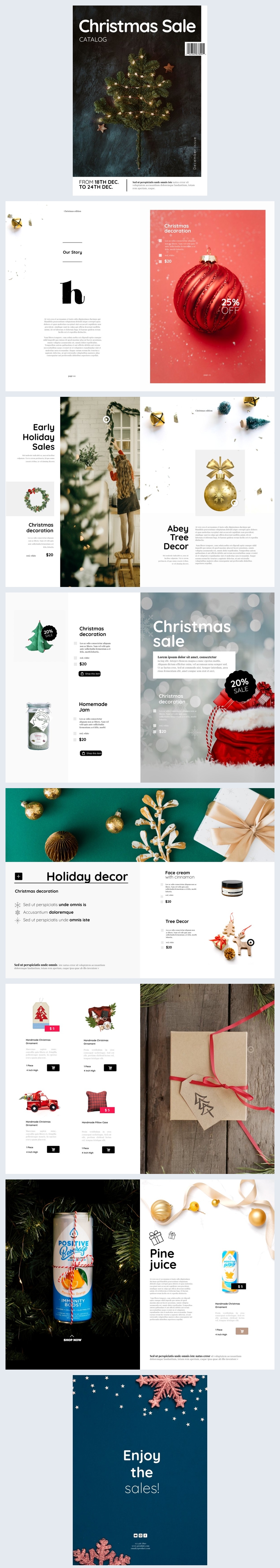 Editable Holiday Sale Catalog Template Flipsnack