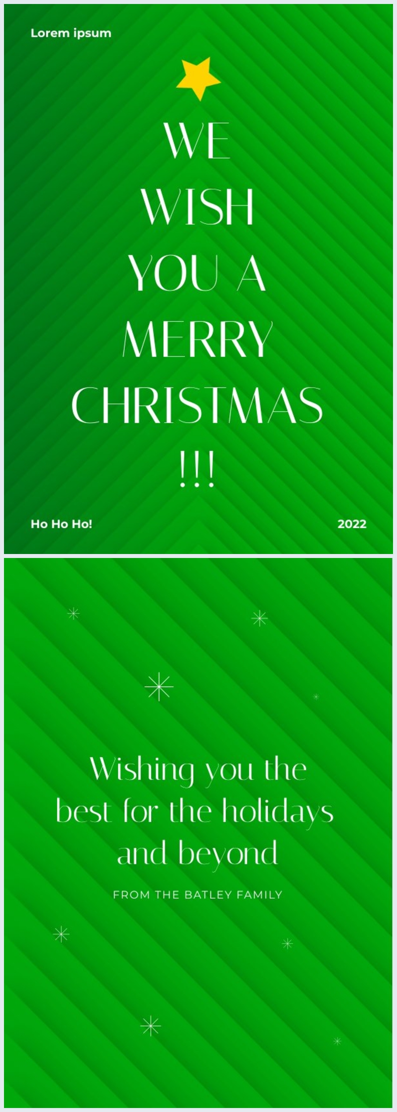 Grafica per volantino d'auguri di Natale