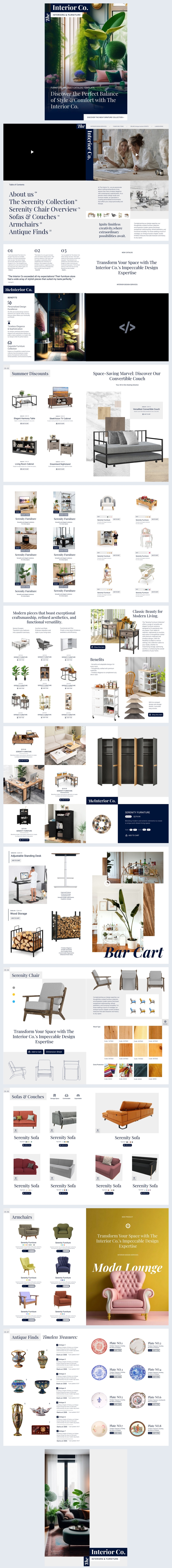 Catalogo interattivo di interior design all'ingrosso