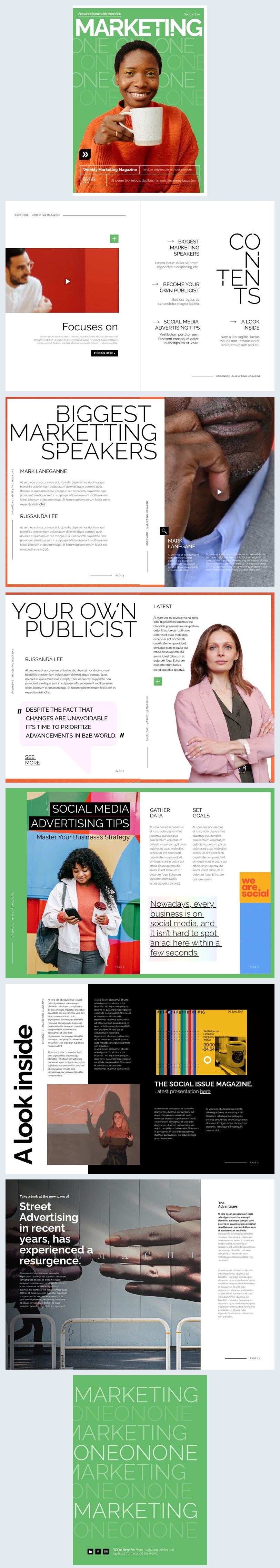 Marketing & Advertising Interactive Magazine Template - Flipsnack