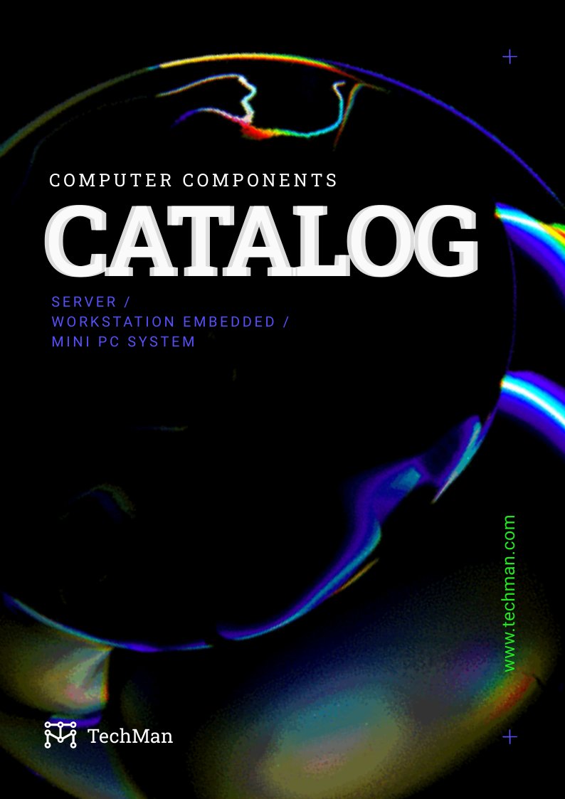 Exemple et design de catalogue de composants informatiques B2B