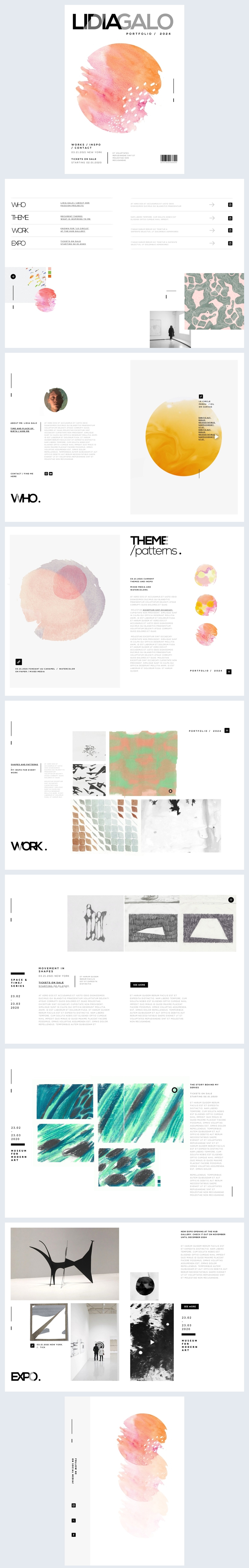 Free: Editable Interactive Art Portfolio Template - Flipsnack