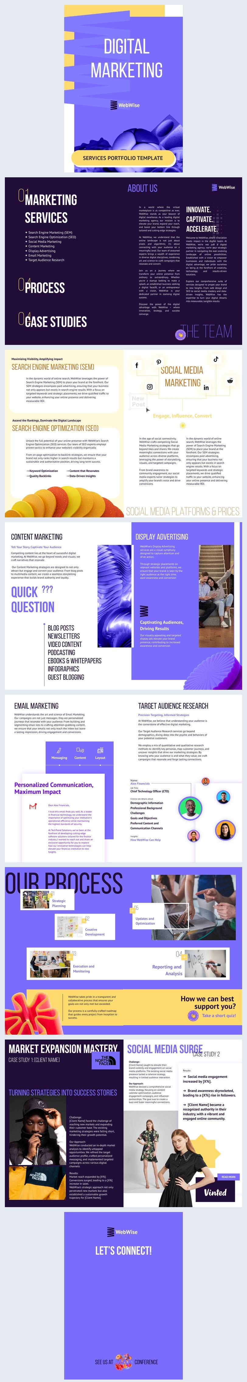 Digital Marketing Services Portfolio Template - Flipsnack