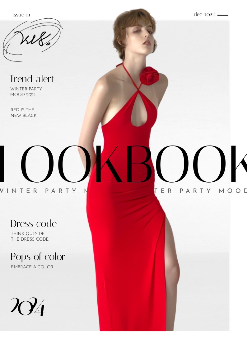 Fashion Lookbook Design Example