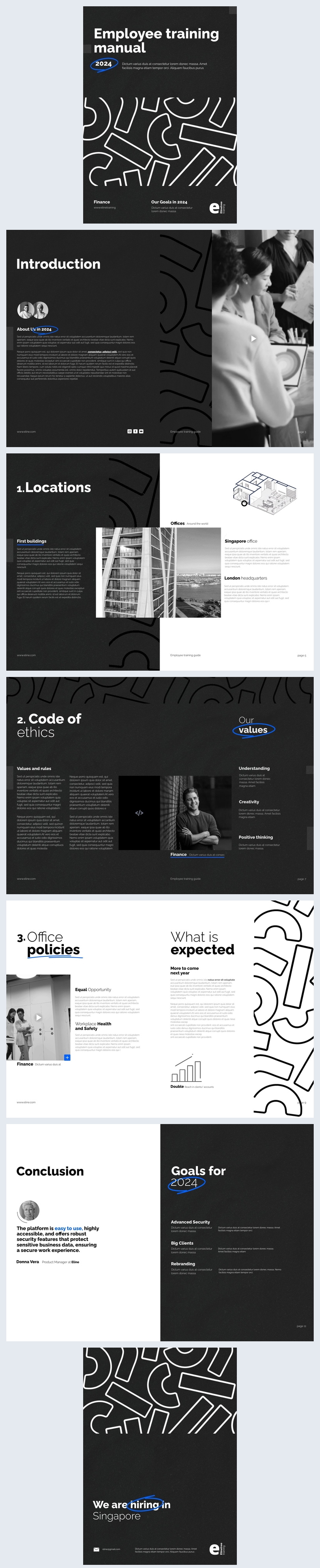Training Book Ref Guide Layout Free: Professional Employee Training Manual Guide Template - Flipsnack