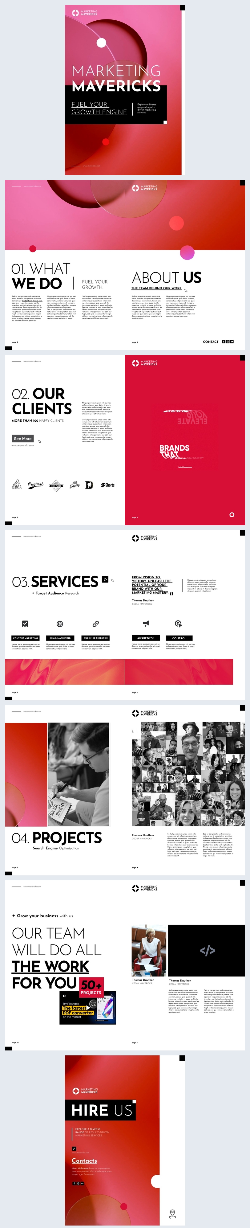 Colorful Marketing Catalog Template Flipsnack