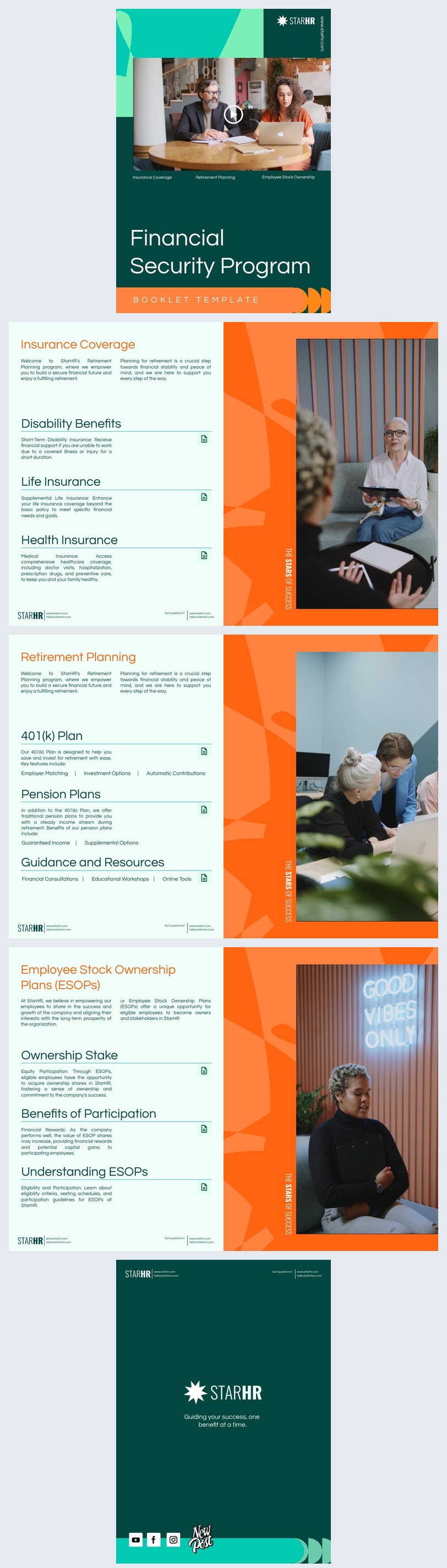 Financial Security Program Booklet Design