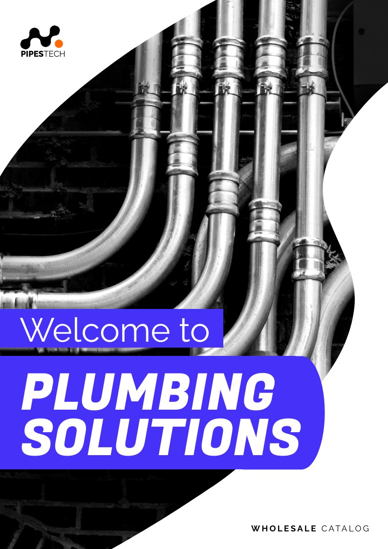 Ejemplo de catálogo de productos y soluciones de plomería