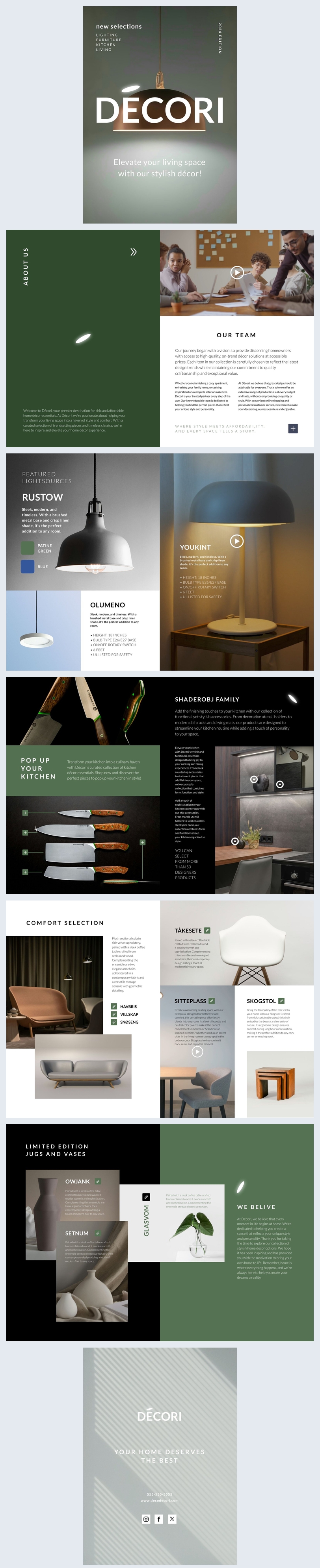 Innenarchitektur-Broschüren-Beispiel