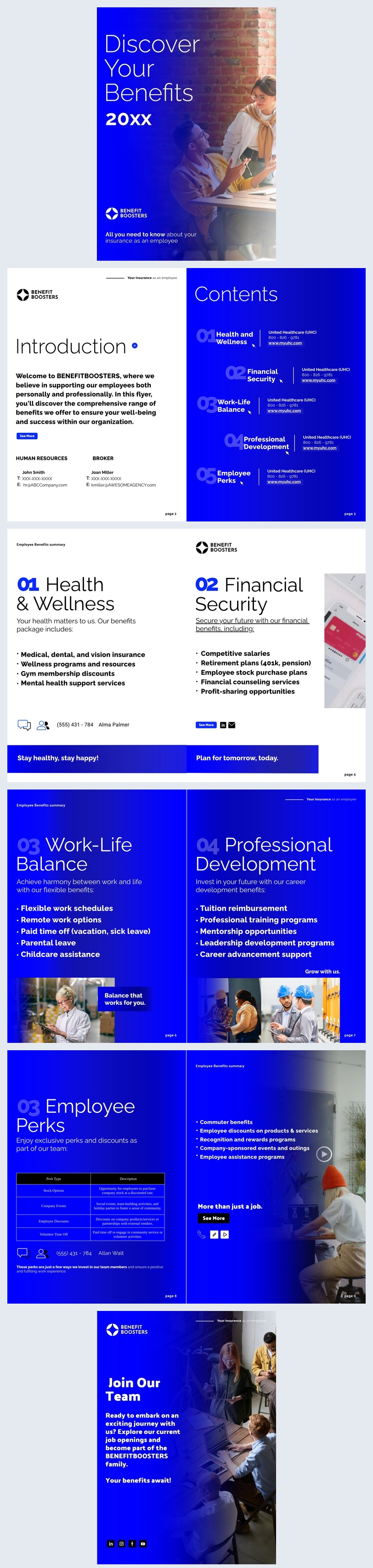 Interactive Employee Benefits Flyer Template Flipsnack