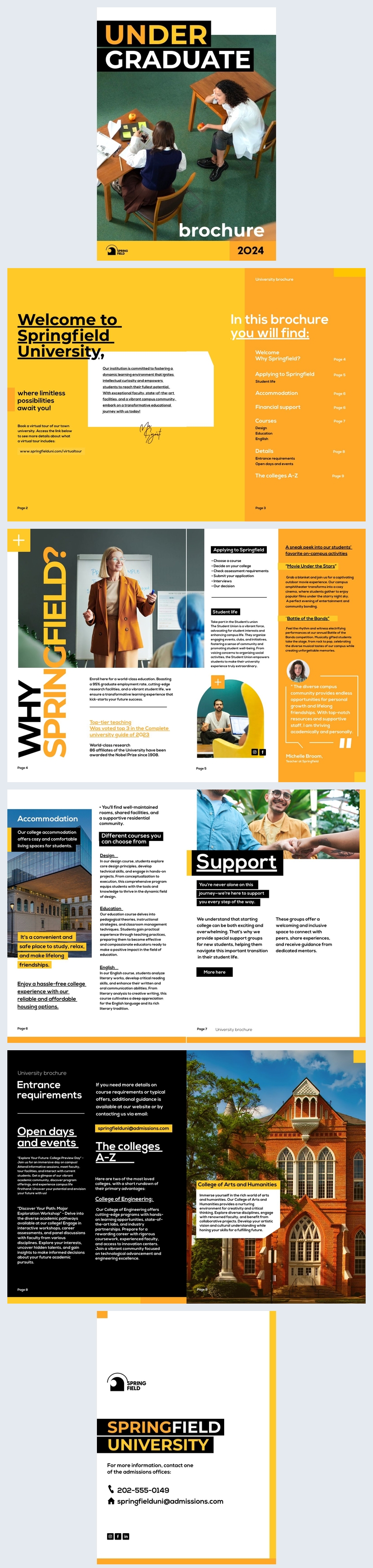 Customizable Graduate University Brochure Template - Flipsnack
