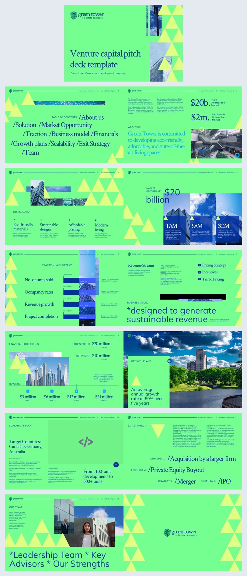 Free Editable Venture Capital Pitch Deck Presentation Template Flipsnack