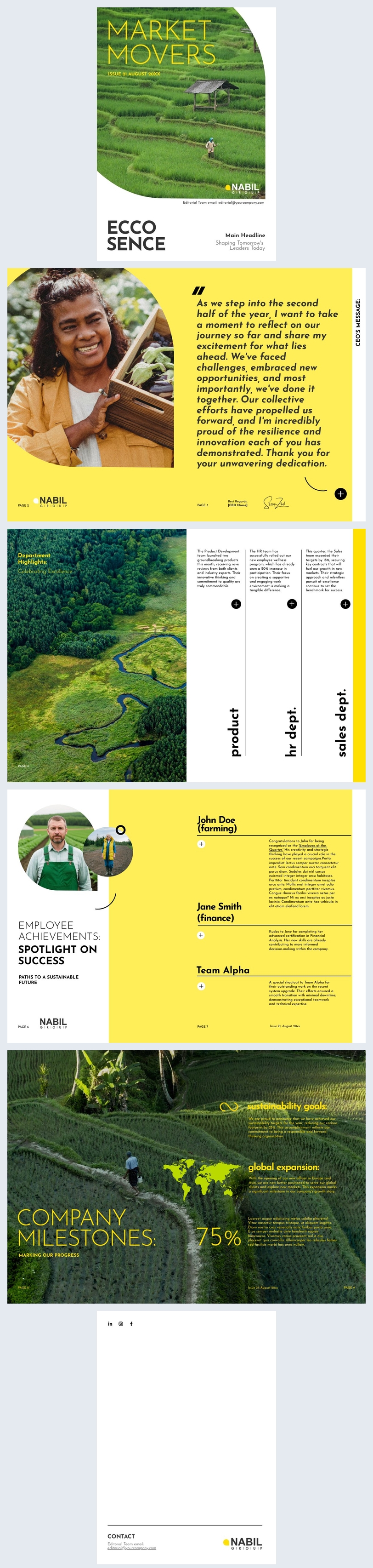 Customizable Company Magazine Template - Flipsnack