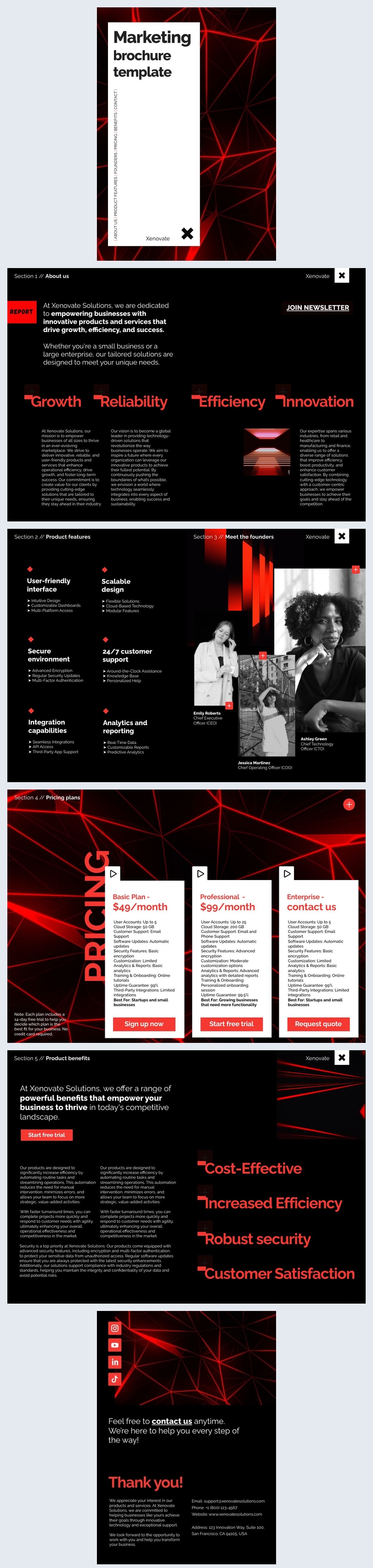 Marketing-Broschüre-Design Beispiel