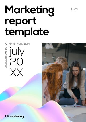 Ejemplo de diseño de informe de marketing