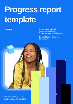 Ejemplo de diseño para informe de progreso