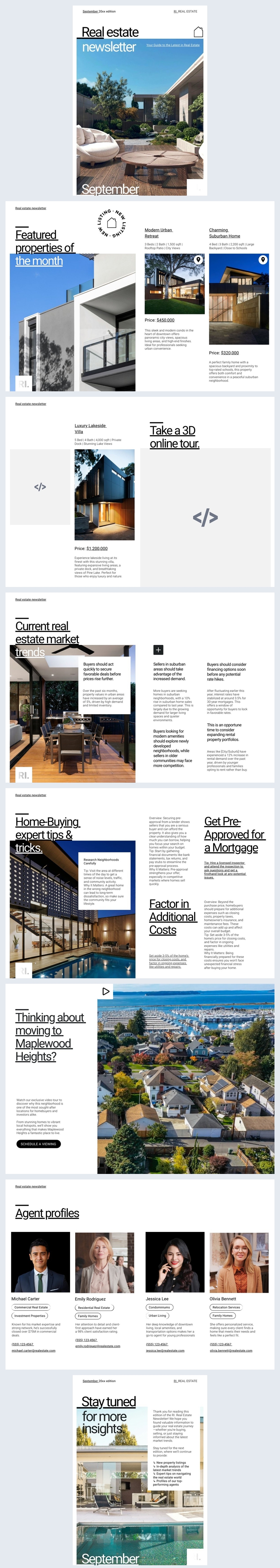 Real Estate Newsletter Example
