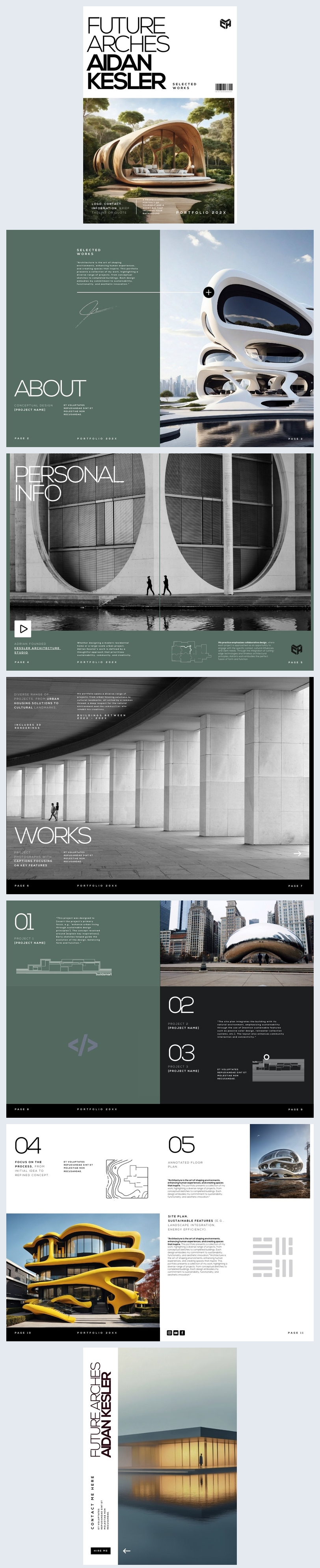 Architecture Portfolio Design Example