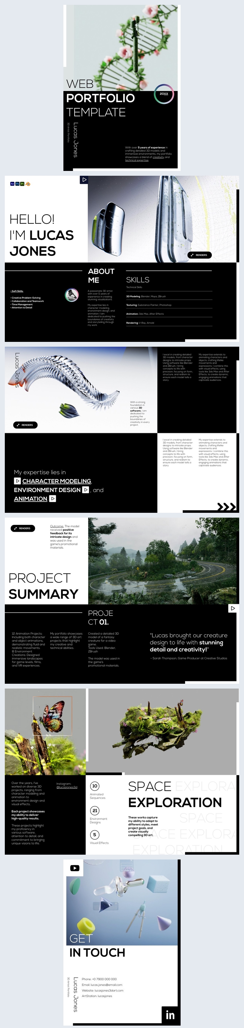 Online Web Portfolio Template - Flipsnack