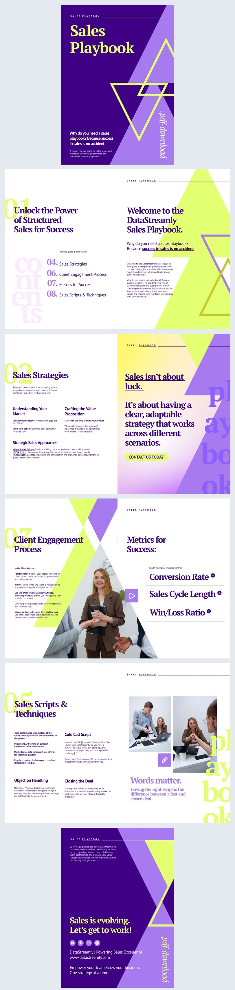 Professional Sales Playbook Template - Flipsnack