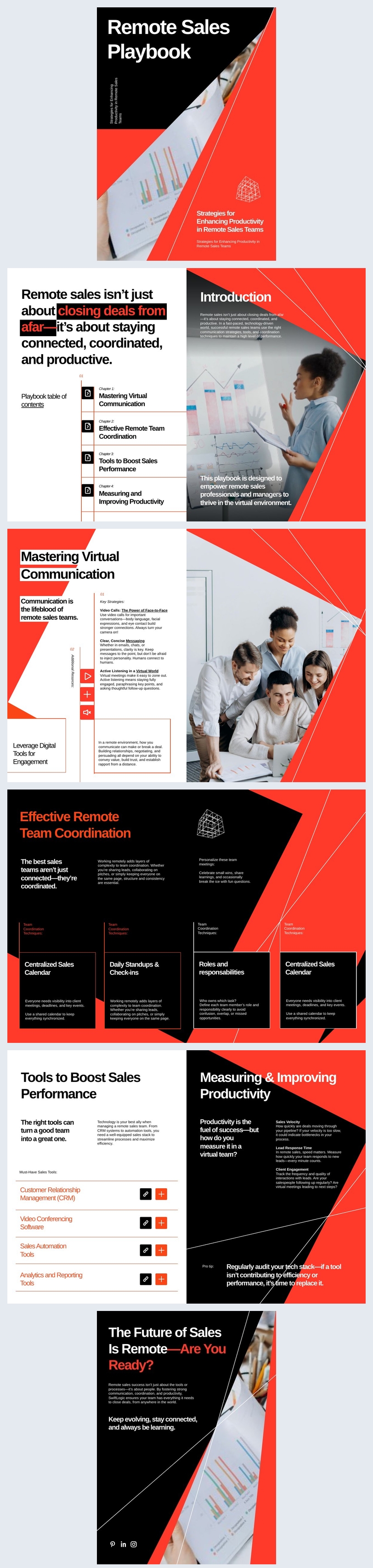 Remote Sales Playbook Design Example
