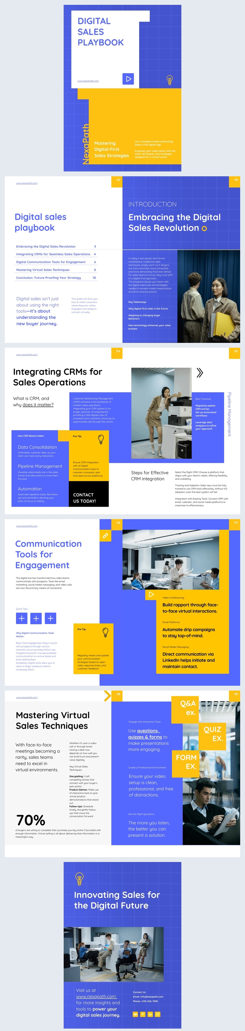 Digital Sales Playbook Design Sample