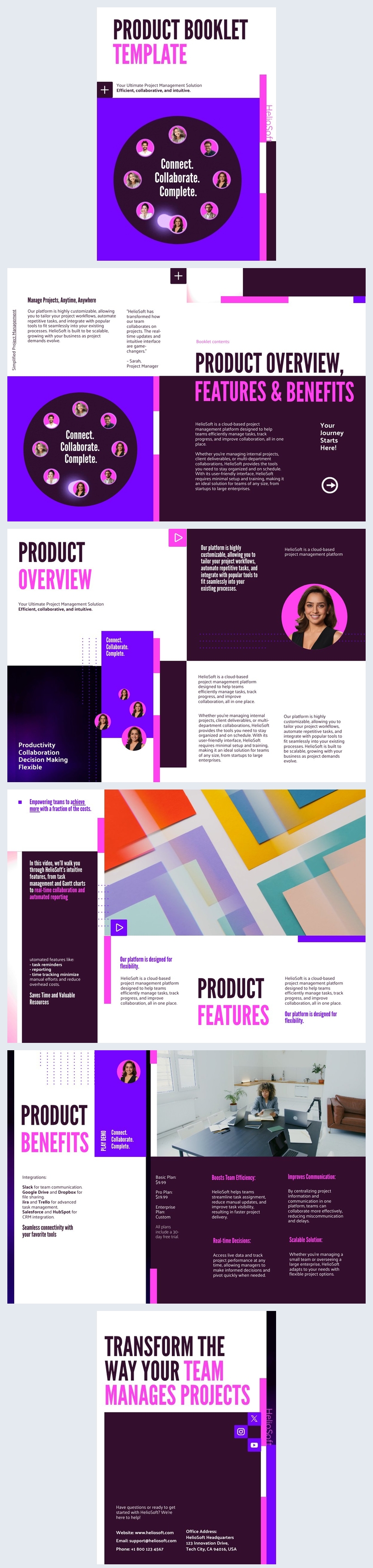 Product Booklet Design Sample