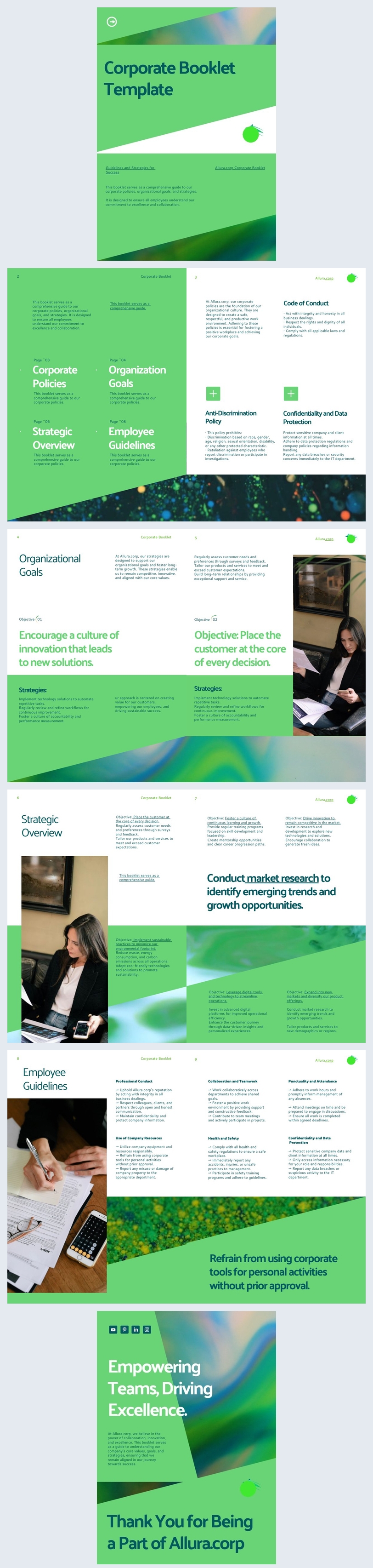 Corporate Booklet Example