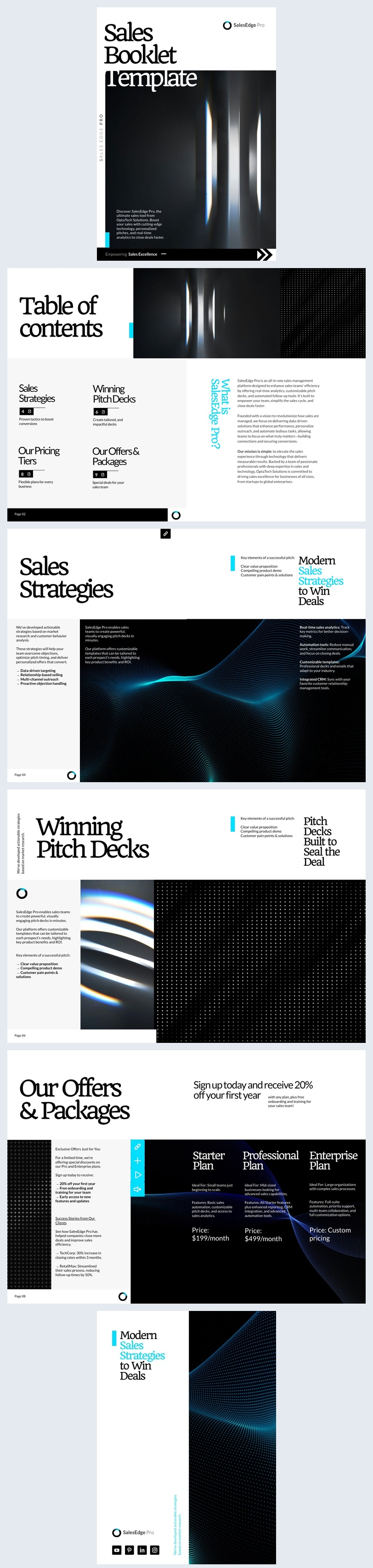 Esempio di grafica per opuscolo commerciale online