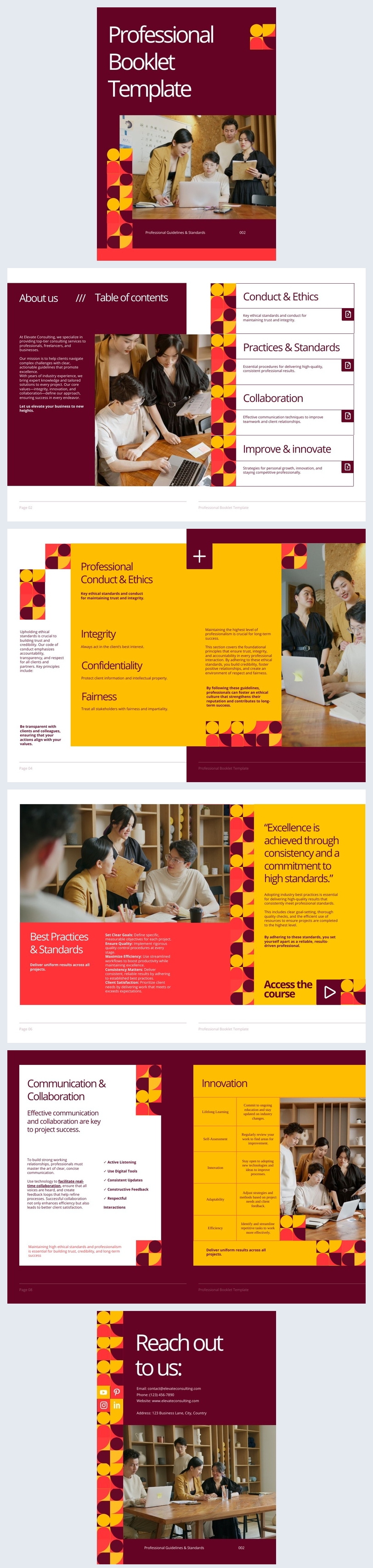 Professional Booklet Example