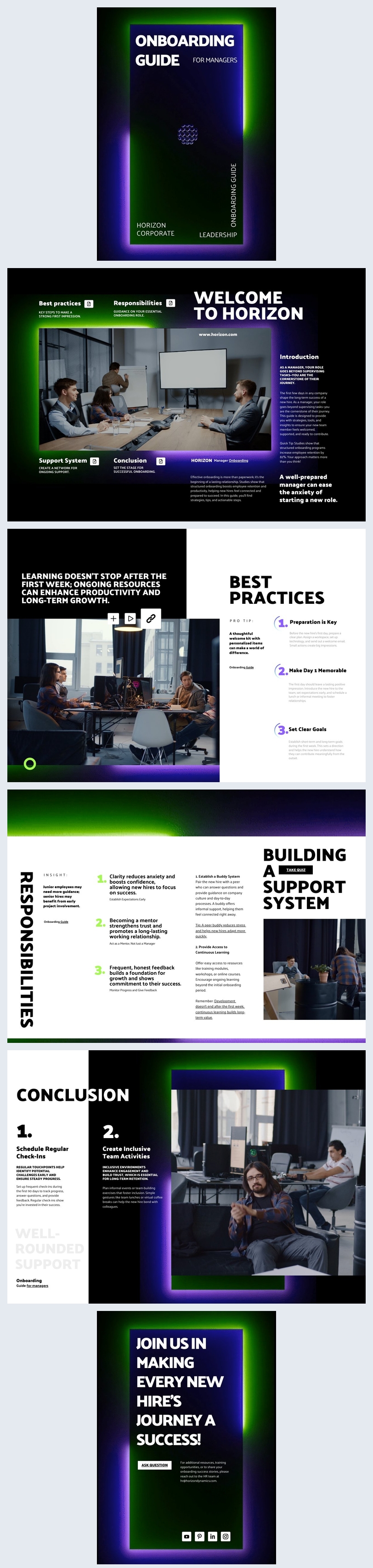 Esempio di guida all'onboarding
